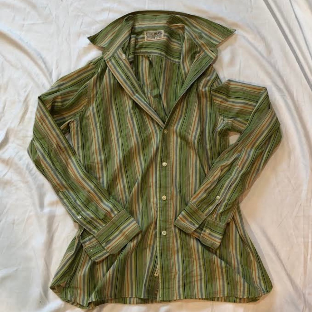 Men's Green Lucky Brand Button Down
